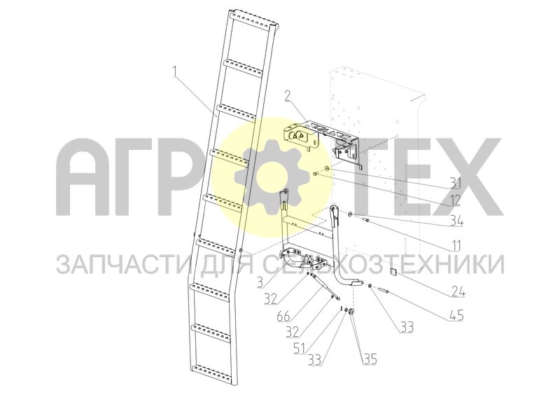 Чертеж Лестница (161.30.04.000Ф)